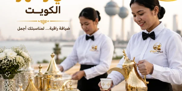 خدمه فلبينيات شاي وقهوه الكويت مع فريق ضيافة محترف من ضيافة النوبي